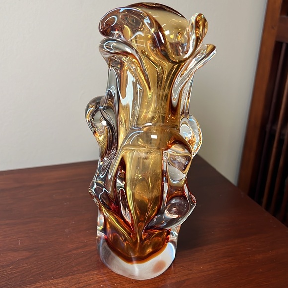 Vintage Czech Art Glass Vase by Jan Beranek for Skrdlovice - Picture 6 of 12